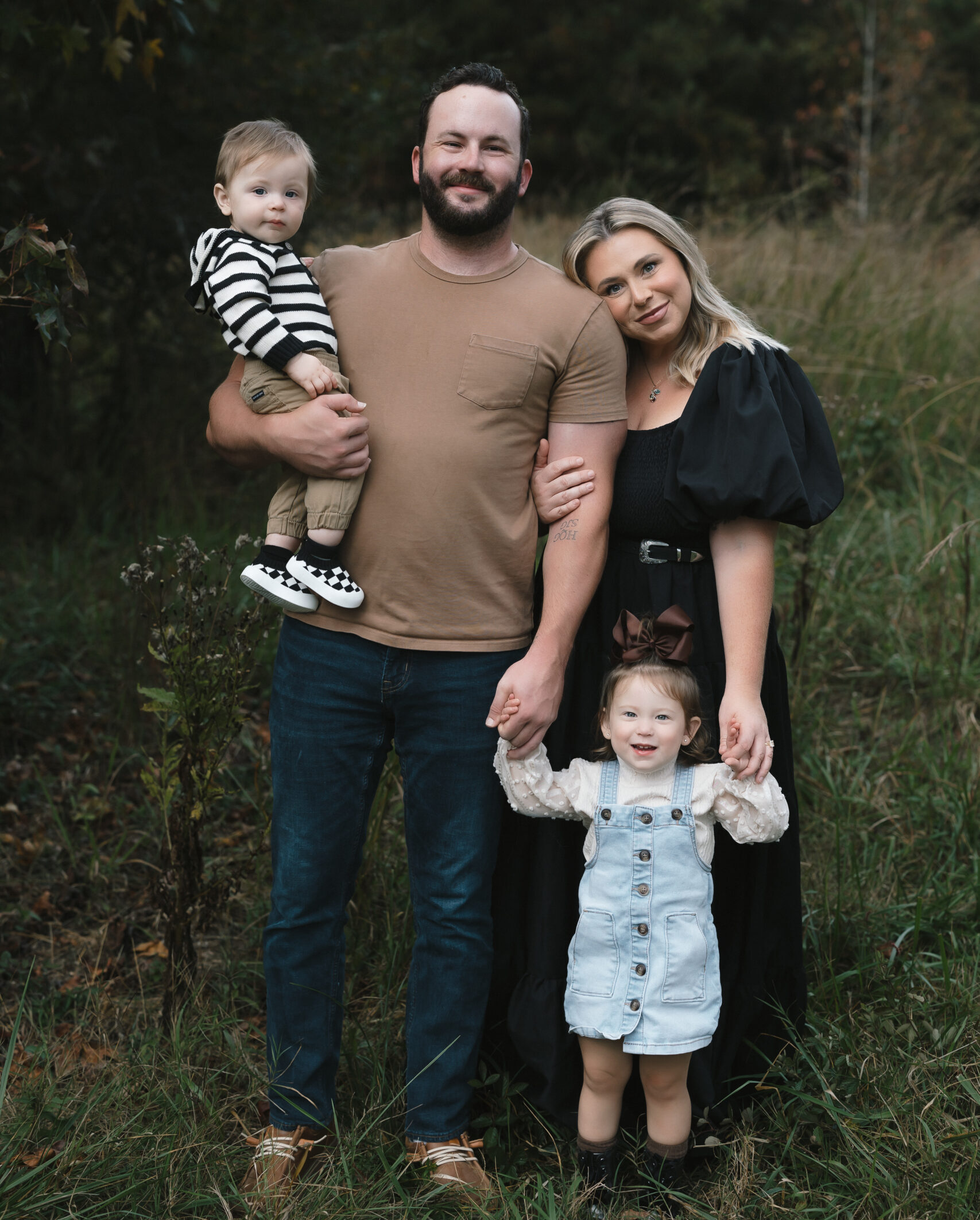 The Gresham family, owners of Rooted Pest Control