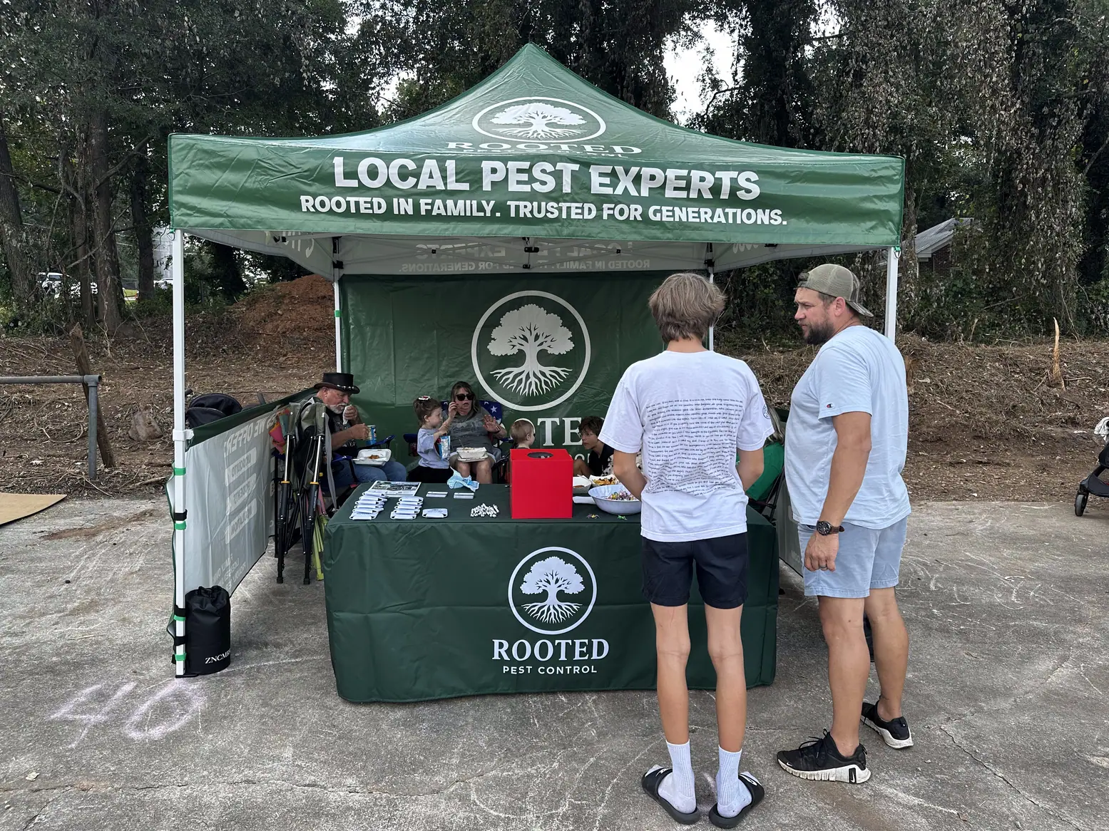 Rooted Pest Control local pest experts booth